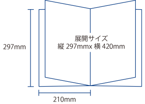 パンフレットA4 サイズ制作・8P（中綴じ フルカラー